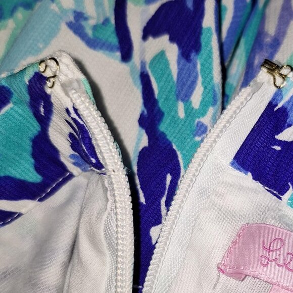 Lilly Pulitzer Ashlyn Shift Sleeveless Dress with Lace Accented Waist Size 10 - Picture 10 of 11